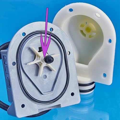 Miniatura 5 de Impulsor de rotor de bomba de bañera de hidromasaje para Lay Z Spa #P4071 58113 E02 Impulsor con 2 piezas de eje de cerámica y 1 eje de acero