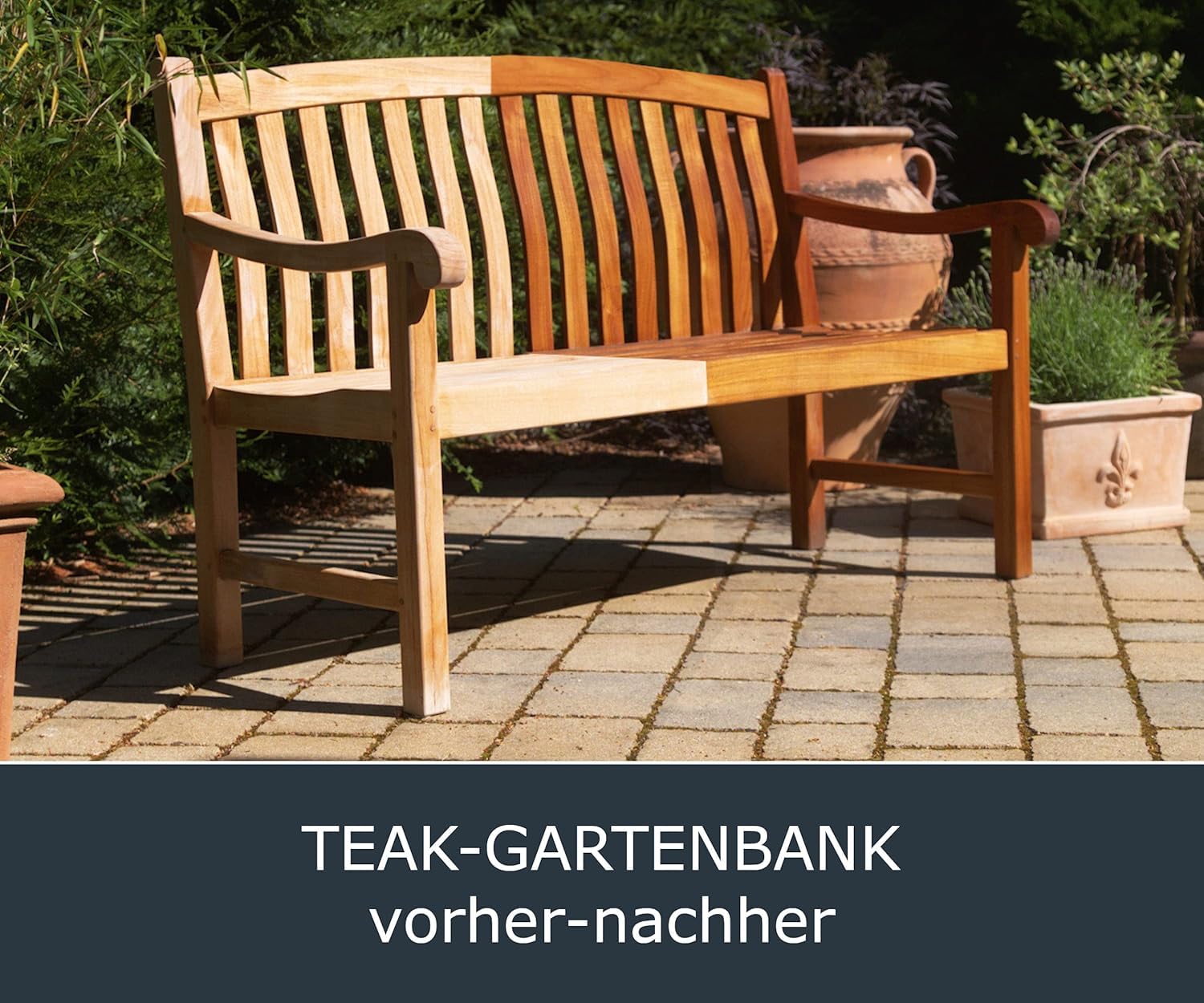 OLI-NATURA Yacht & Teaköl Holzöl für Außen 1 Liter Teak Premium Leinöl UV-Schutz Verwitterung Versprödung Vergrauung