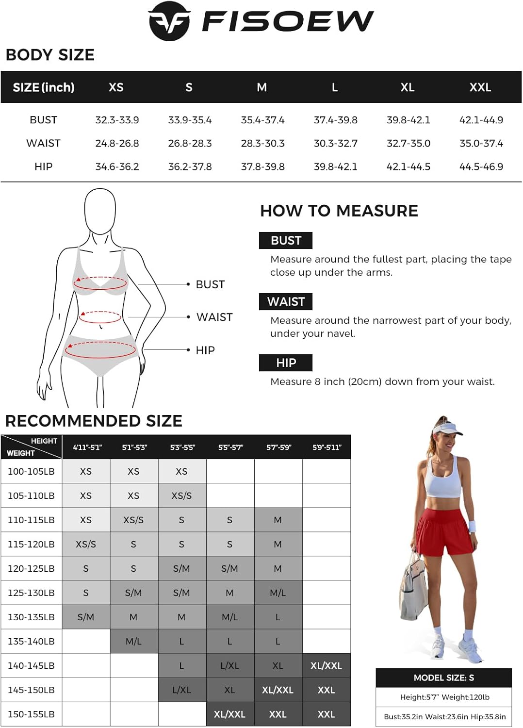 Fisoew Womens Workout Gym Shorts Elastic High Waisted Pleated Lightweight Active Running Shorts - Image 6