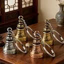 4Pcs Vintage Style Bike Guardian Bells, sturdy solid metal made, easy to install practical cycling accessories, durable classic design, great reminder bell for safe outdoor riding use gallery image