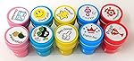 Crackles Kids Stamp Set Motivation Stamps School Scrap booking Self Ink Stamp DIY Teachers Self Inking Praise Reward Stamps Only Red Ink(No Ink pad Included) (Pack of 1)