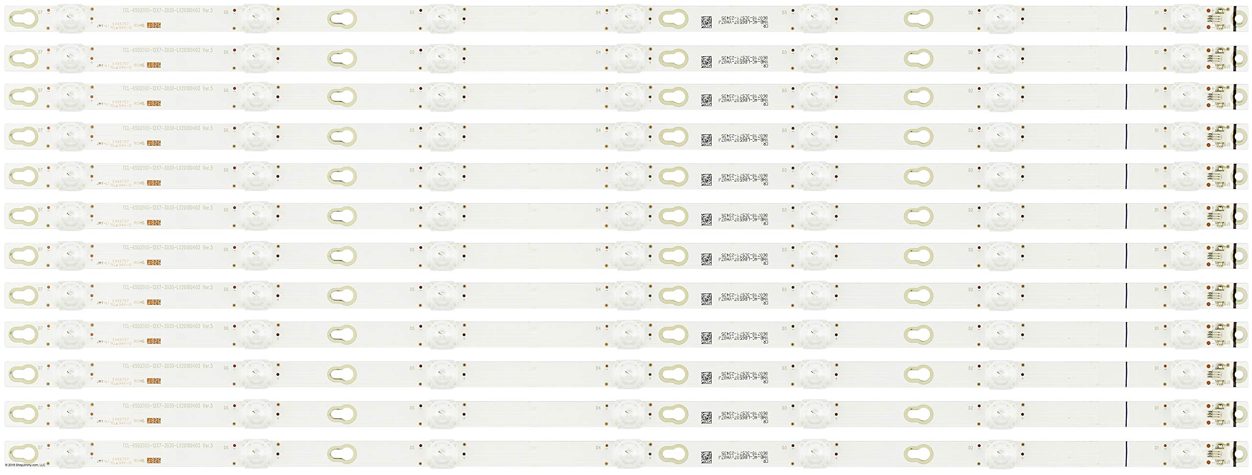 ShopJimmy 006-P1K3507B LED Backlight Strips (12) 65S401 65S405 New