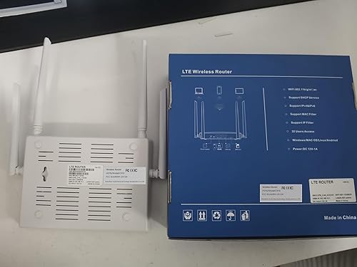 Miniatura 9 de Enrutador inalámbrico 4G LTE con ranura para tarjeta SIM desbloqueado 300Mbps WiFi móvil inalámbrico con antena para B2B4B5B12B13B17B18B25, soporte