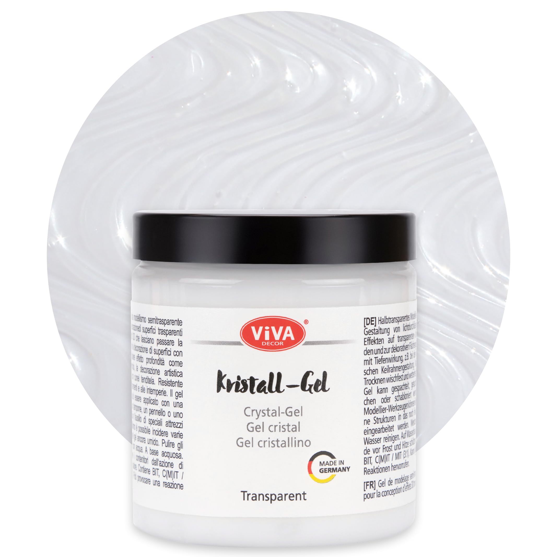 Viva Decor Gel Cristal 8,5 Ounces transparent pâte de structure loisirs