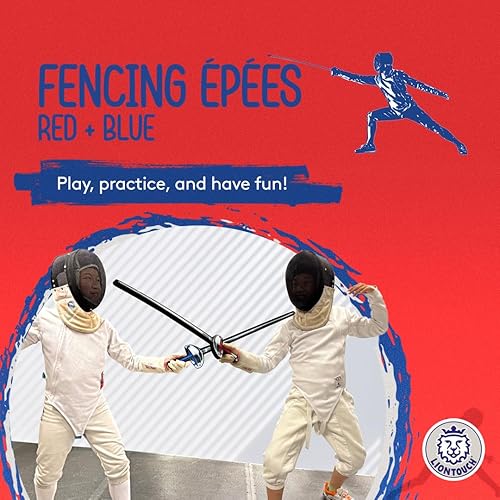 Miniatura 2 de Liontouch - Espadas deportivas de esgrima, rojo y azul para niños y niñas a partir de 3 años Juguete de espuma para niños en diseño realista