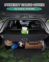 Vista 37 de Powerty Cubierta de Carga para Accesorios Kia Sportage 2023-2025 2026, Textura de Lona Cubierta Retráctil para Maletero Trasero de Carga de Equipaje