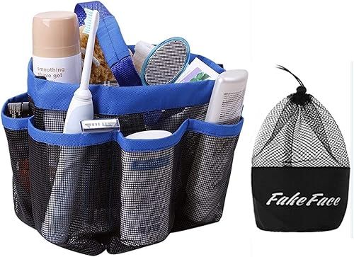 Greenery Premium bolsa organizadora con 8 bolsillos, organizador de malla durable para baño, bolsa de almacenamiento para cosméticos, artículos de