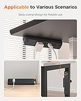 Vista 7 de Desk Clamp Power Strip Black, TESSAN 6 Ft Flat Plug Extension Cord with Multiple Outlets, 5 Outlets with 4 USB (2 USB C), 2100J Surge Protector