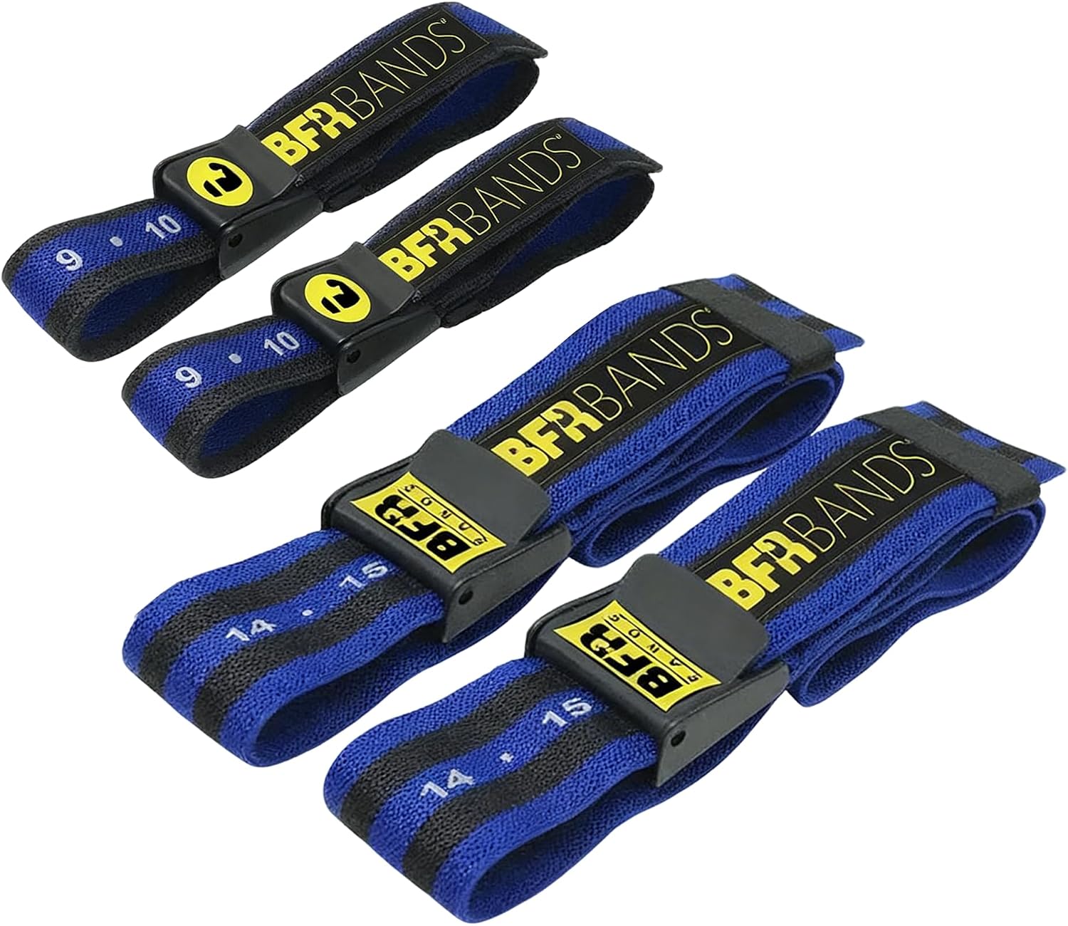Occlusion Bands, 4 Pack Blood Flow Restriction Bands for Men & Women, Booty Training Straps for Buttock Building, Glutes, HIPS & Legs to Increase Muscle Mass, Fitness Resistance Bands
