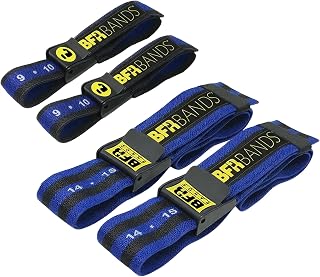 Occlusion Bands, 4 Pack Blood Flow Restriction Bands for Men & Women, Booty Training Straps for Buttock Building, Glutes, HIPS & Legs to Increase Muscle Mass, Fitness Resistance Bands