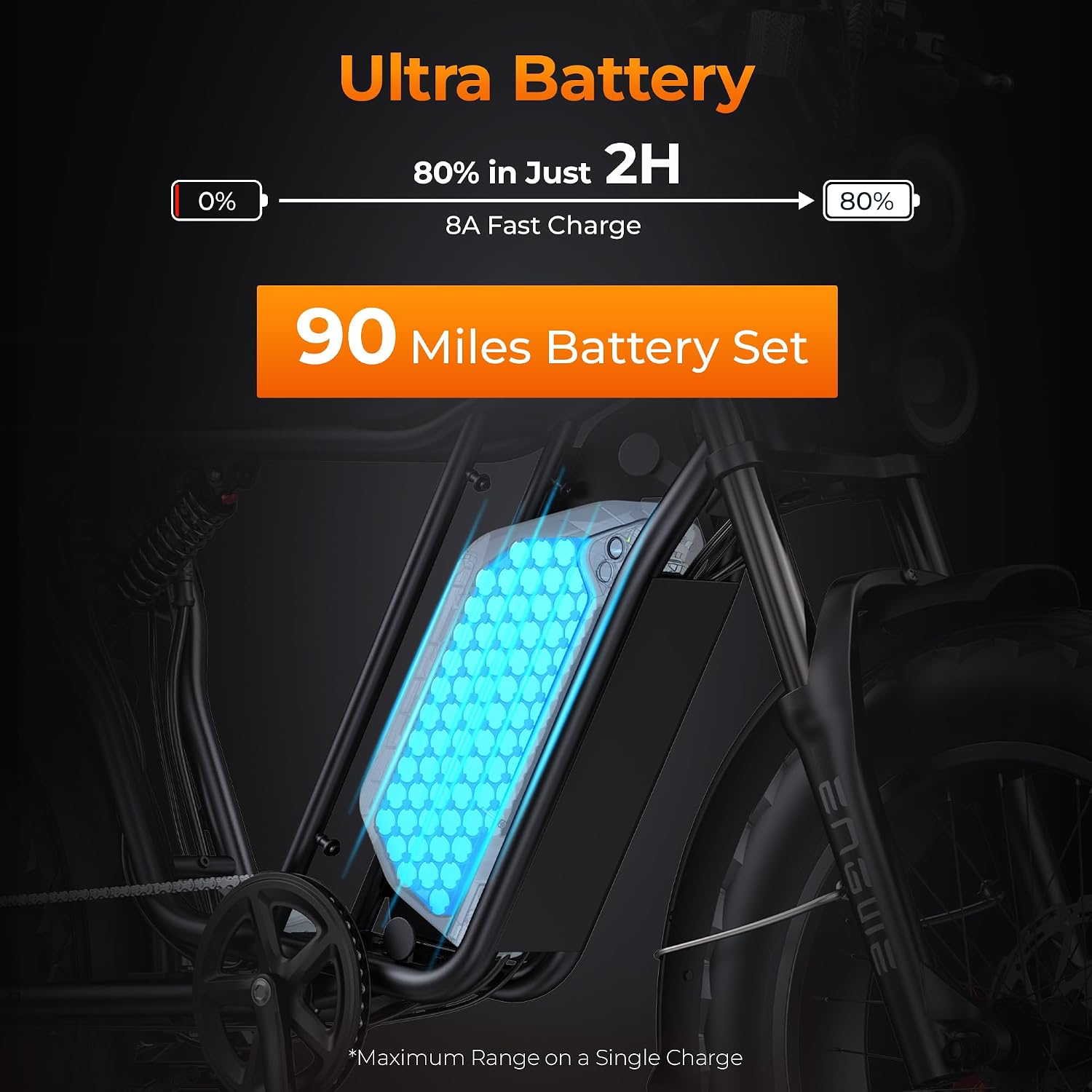 ENGWE M20 3.0 Electric Bike battery compartment