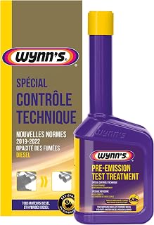 Wynn's Additif Contrôle Technique Diesel - Nettoyant Injecteurs - 325 ML | Réduit les Fumées Noires - Nettoie les Injecteu...