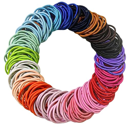 200 ligas para el cabello para niñas y mujeres, bandas elásticas para el cabello, bandas de goma para el cabello, bandas para el cabello para coleta