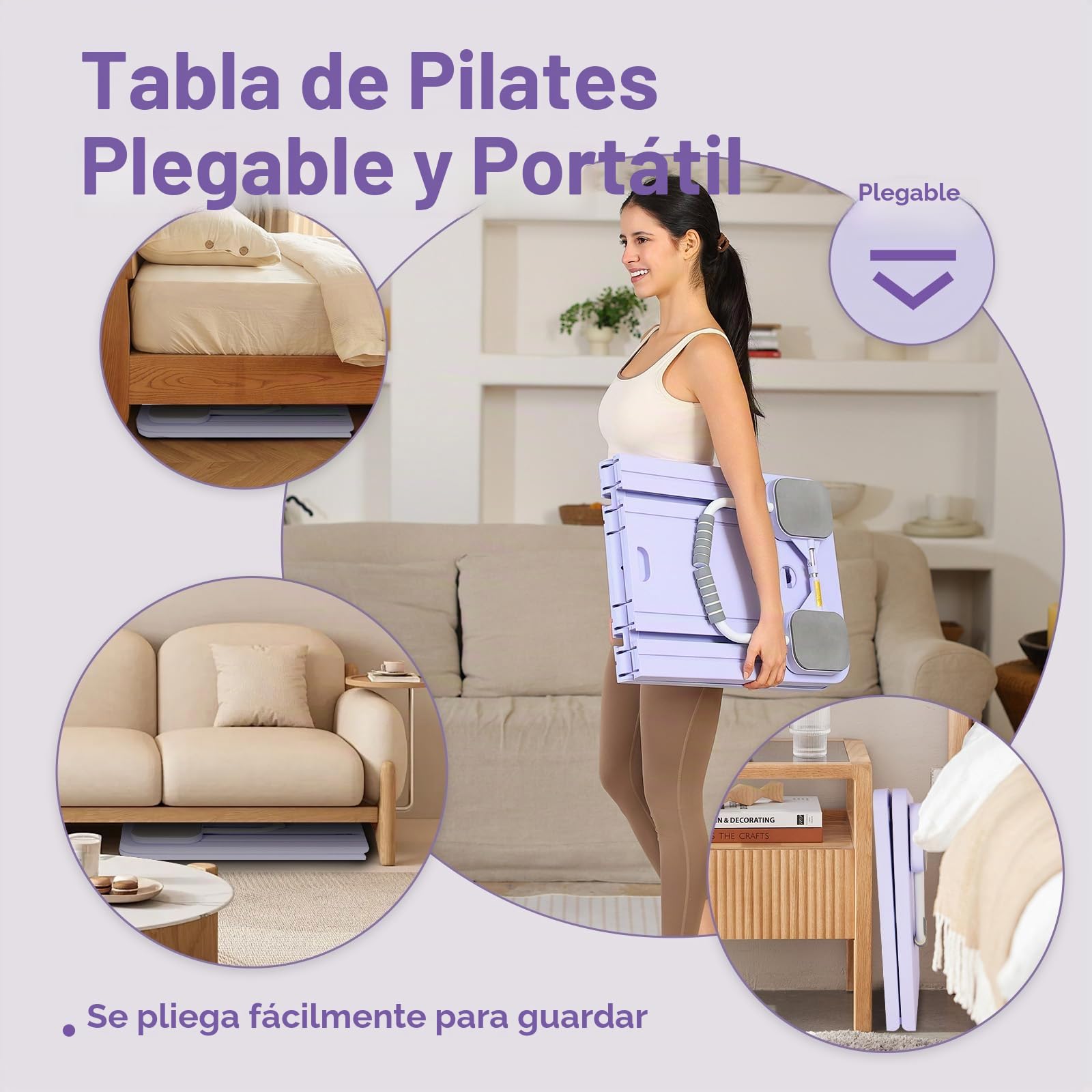 GDSHGS Máquina reformadora de pilates mejorada para el hogar, tabla abdominal multifuncional, rebote automático, rueda de abdominales, equipo de entrenamiento de cuerpo completo