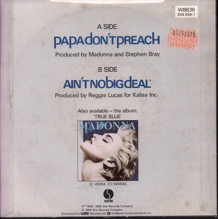 マドンナ　Papa Don't Preach　貴重盤 ゴールド CDビデオ マドンナ Papa Don't Preach 貴重盤 ゴールド CDビデオ マドンナ