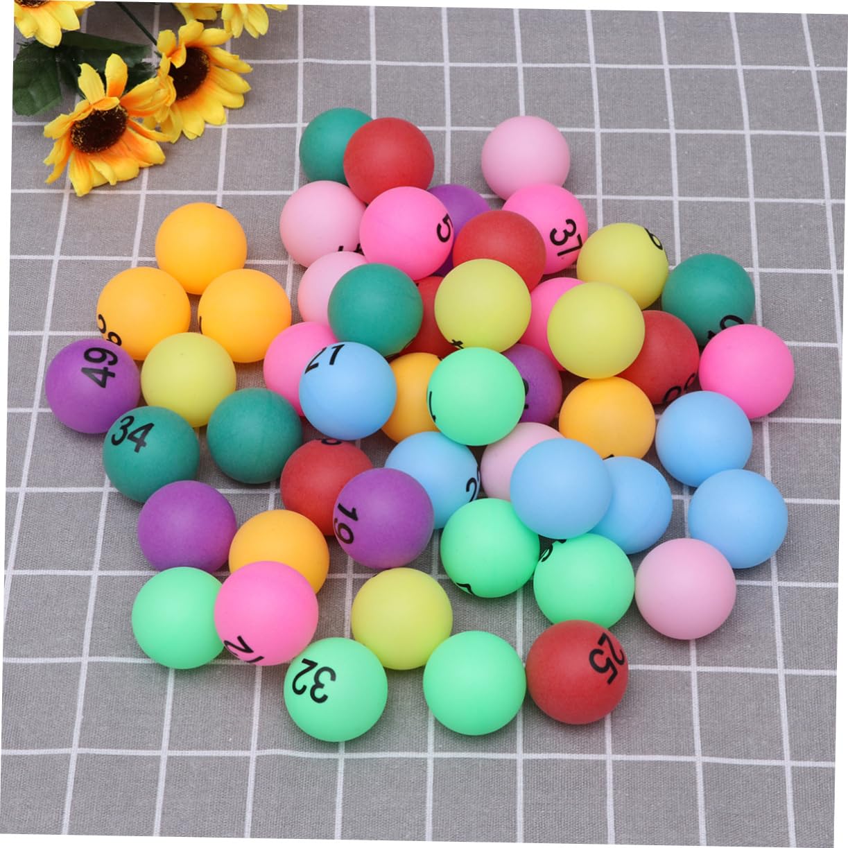 YARNOW 100 Piezas Tenis de Mesa Numbers Game Water Balls Bolas de Loteria para Fiesta Bolas de Cerveza de Loteria Pelotas de Pong numeradas Mini Pong Pelota de Actividad niño