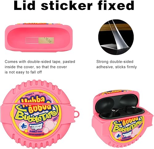 Miniatura 4 de Jowhep Funda para Beats Studio Buds - Funda de silicona con diseño 3D único y divertido diseño 3D a la moda Kawaii Cool Fun Cartoon Wireless