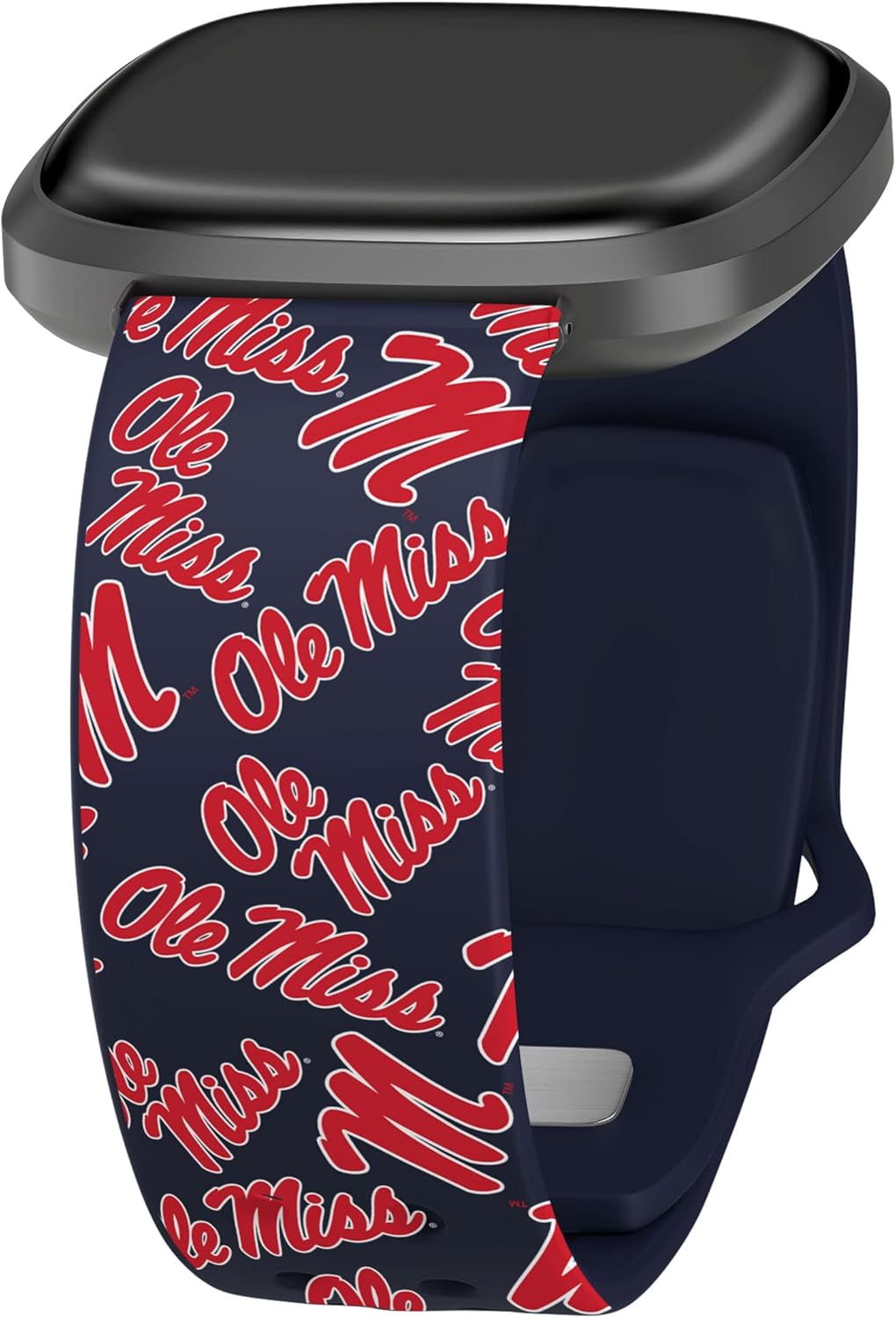 Affinity Bands Mississippi Ole Miss Rebels HD Watch Band Compatible with Fitbit Versa 3 and Sense