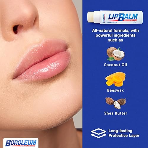 Miniatura 6 de Bálsamo labial natural de Boroleum  El mejor hidratante labial agrietado para labios secos agrietados  Ingredientes naturales para hombres, mujeres
