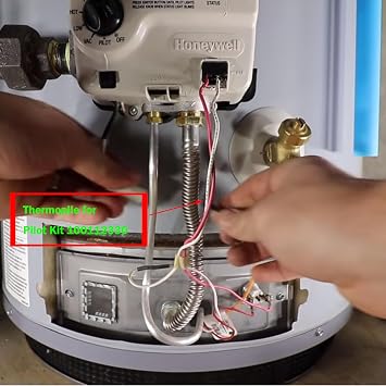 MENSI Milivolt Thermopile Replacement Parts for Reliance Whirlpool,A.O.Smith, Kenmore Brand Gas Water Heater Boilers Replace Model 100112330 9007876 9007877, Repalce 300 301 Series (1)