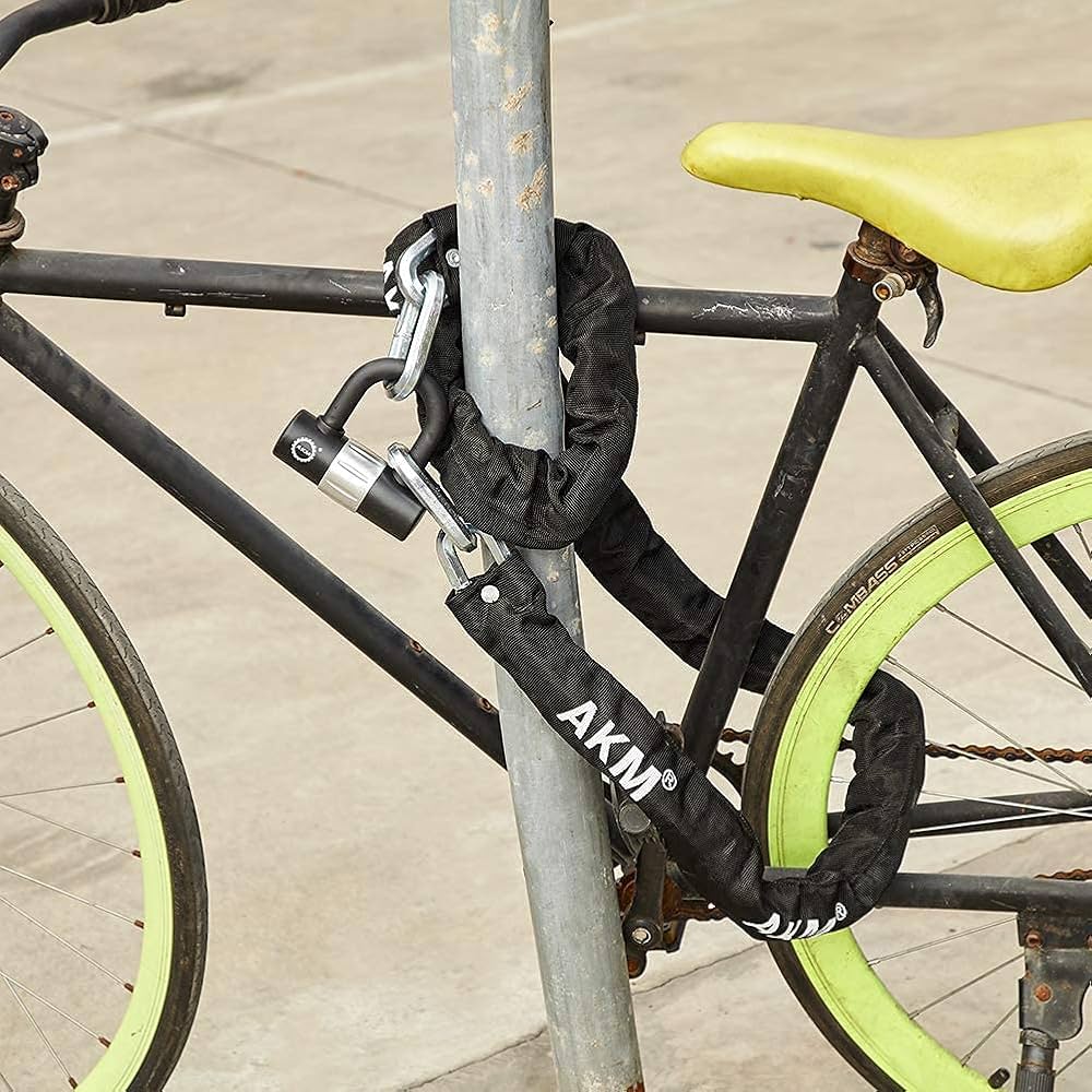 Amazon.co.jp: AKM バイクロック【高い耐切断性】極太チェーン