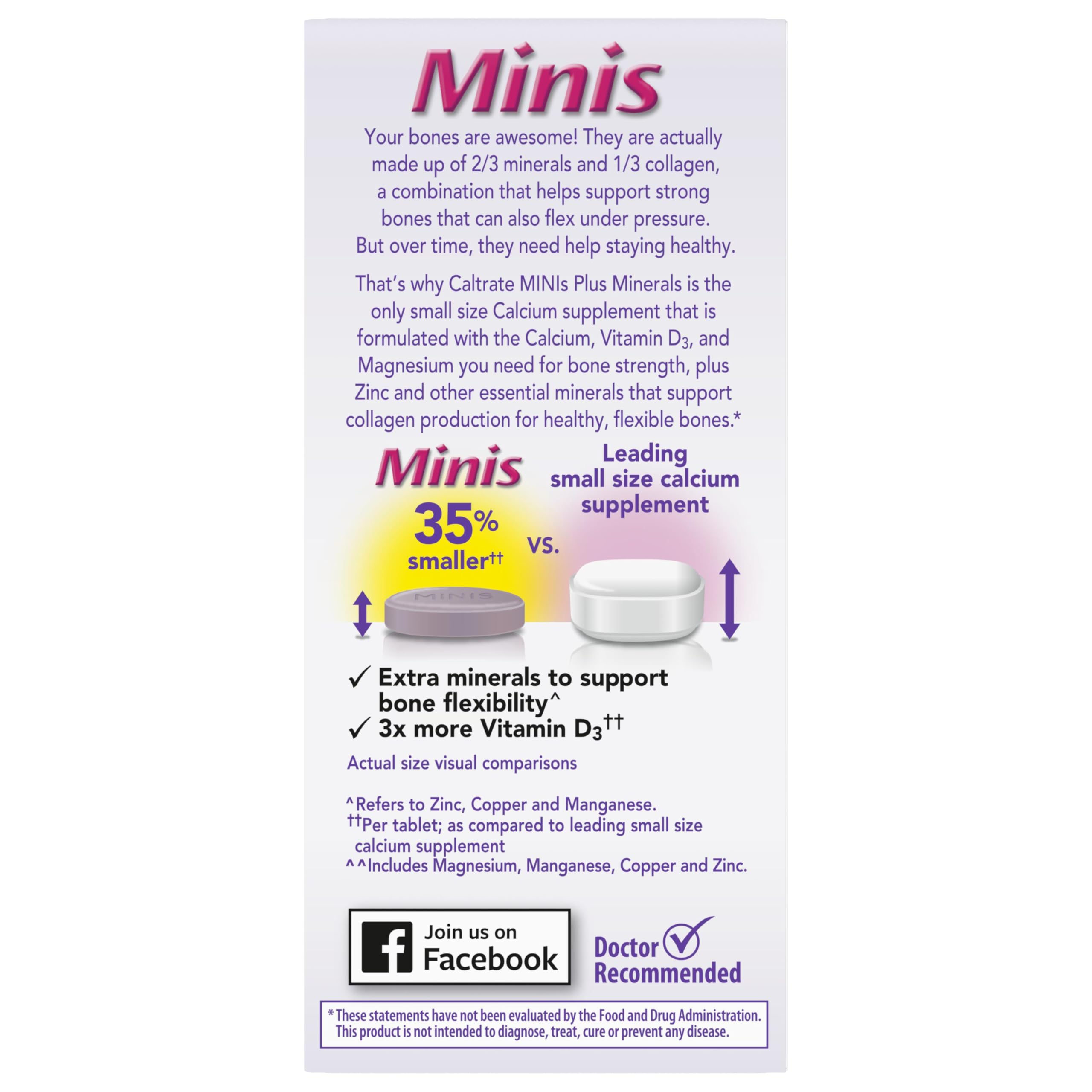 Caltrate Minis 600 Plus D3 Vitamin D and Calcium Supplement Tablets, 150 Ct — Amazon image 10