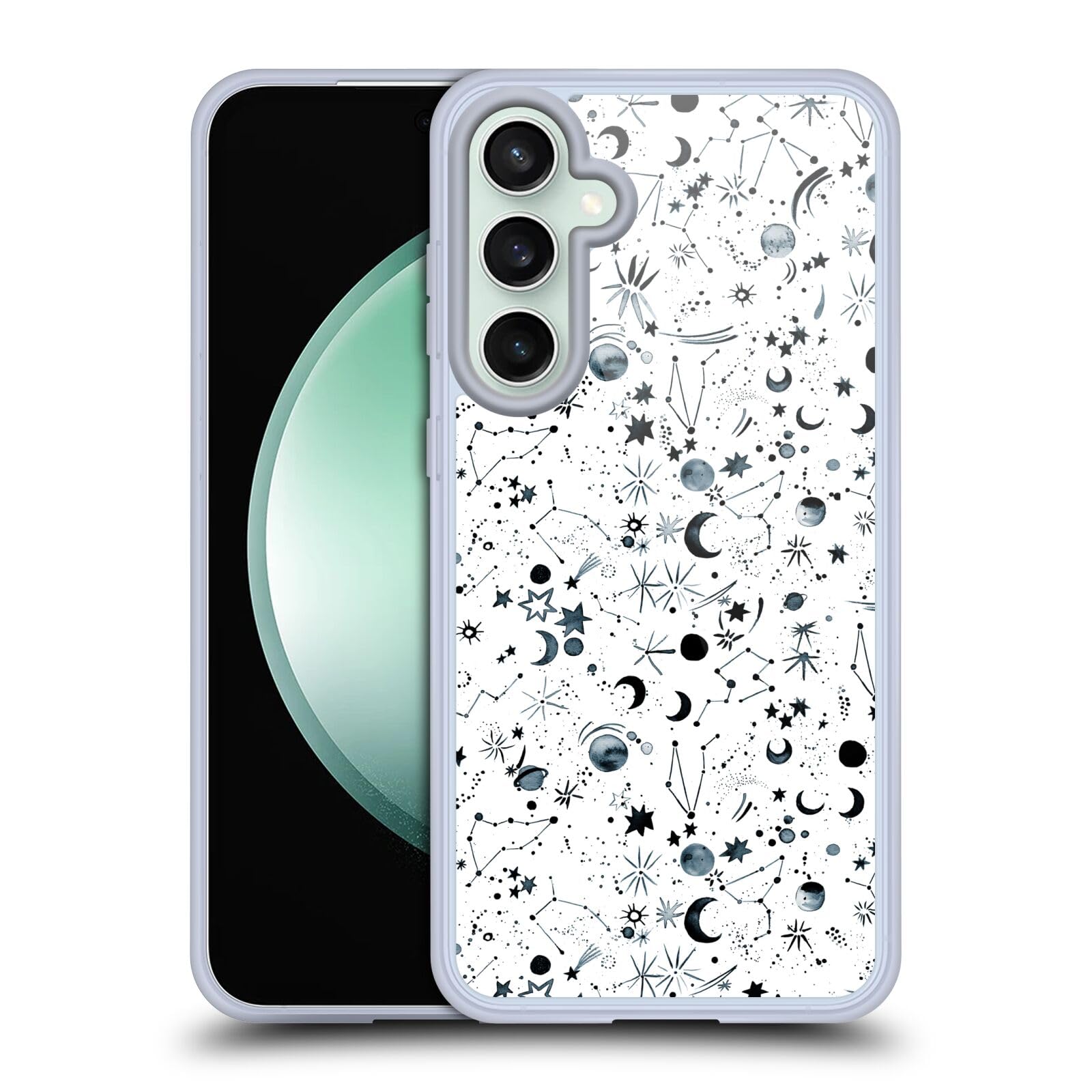 Head Case DesignsOfficially Licensed Ninola Astrology Space White Patterns 4 Soft Gel Case Compatible With Samsung Galaxy S23 FE 5G