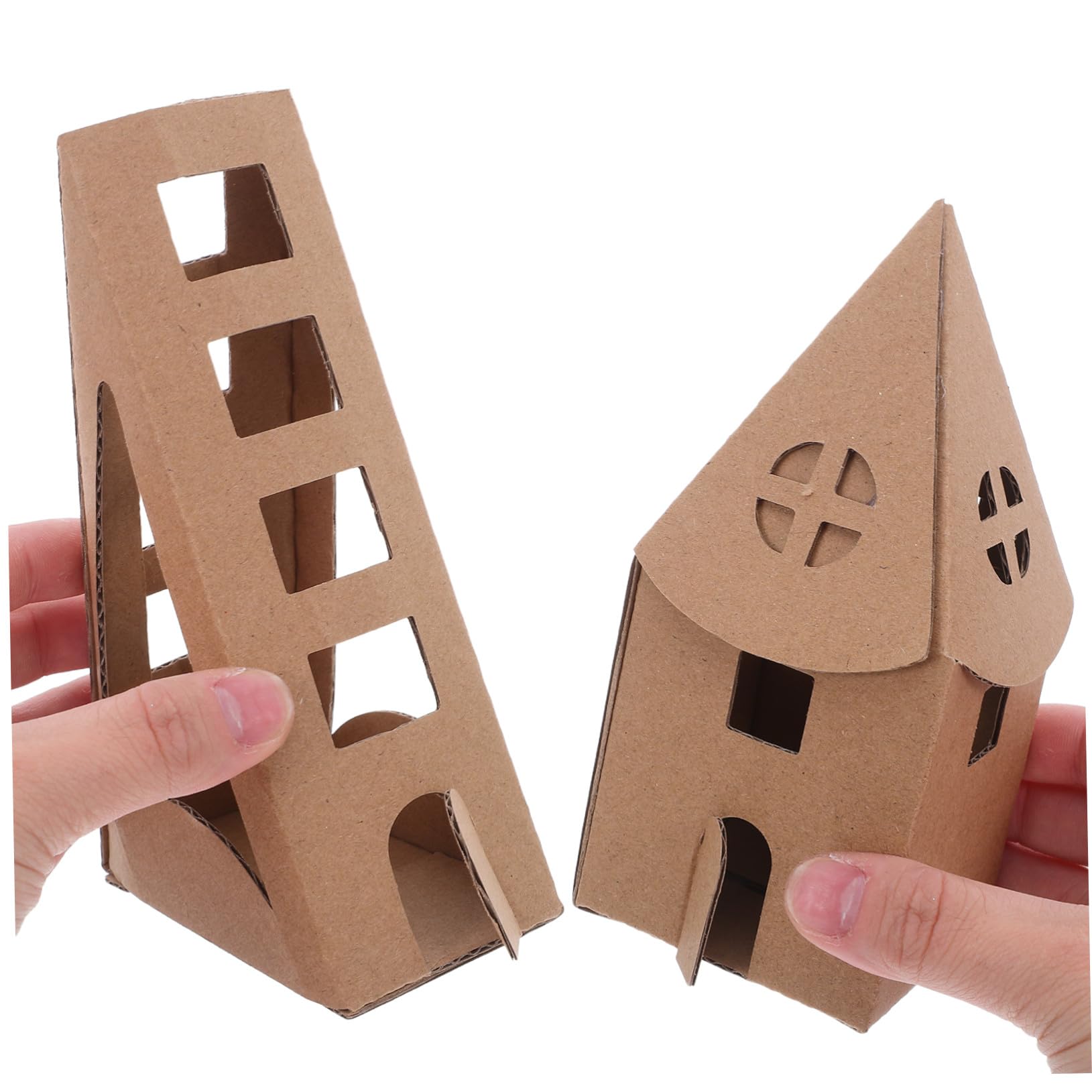 KONTONTY Kit Miniatura da Assemblare e Colorare Modellino Casa Piccola per Attività Creative e Giocattoli Artigianali per Studenti