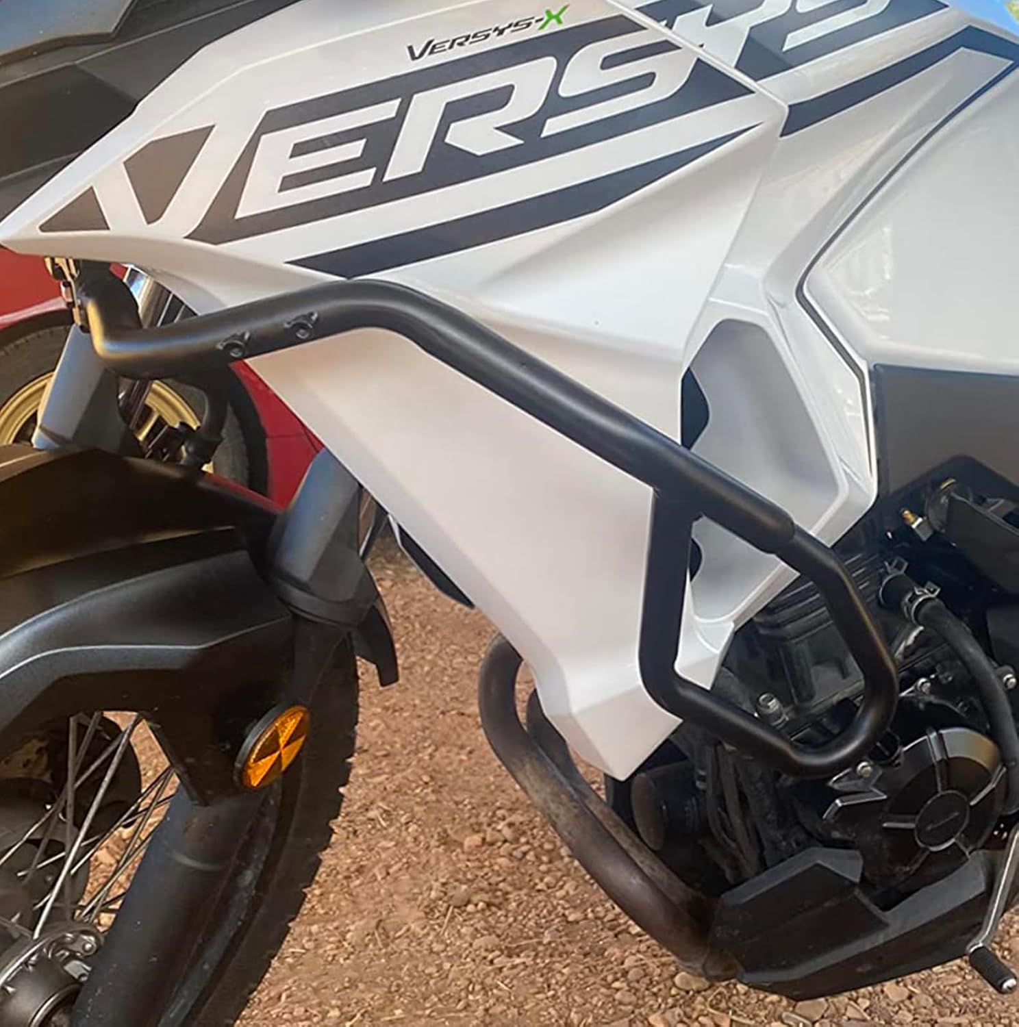 Crash Bar Engine Guard for Versys-X Versys X 300 250 2017-2024 2025 2026 Bumper Frame Falling Protector Black