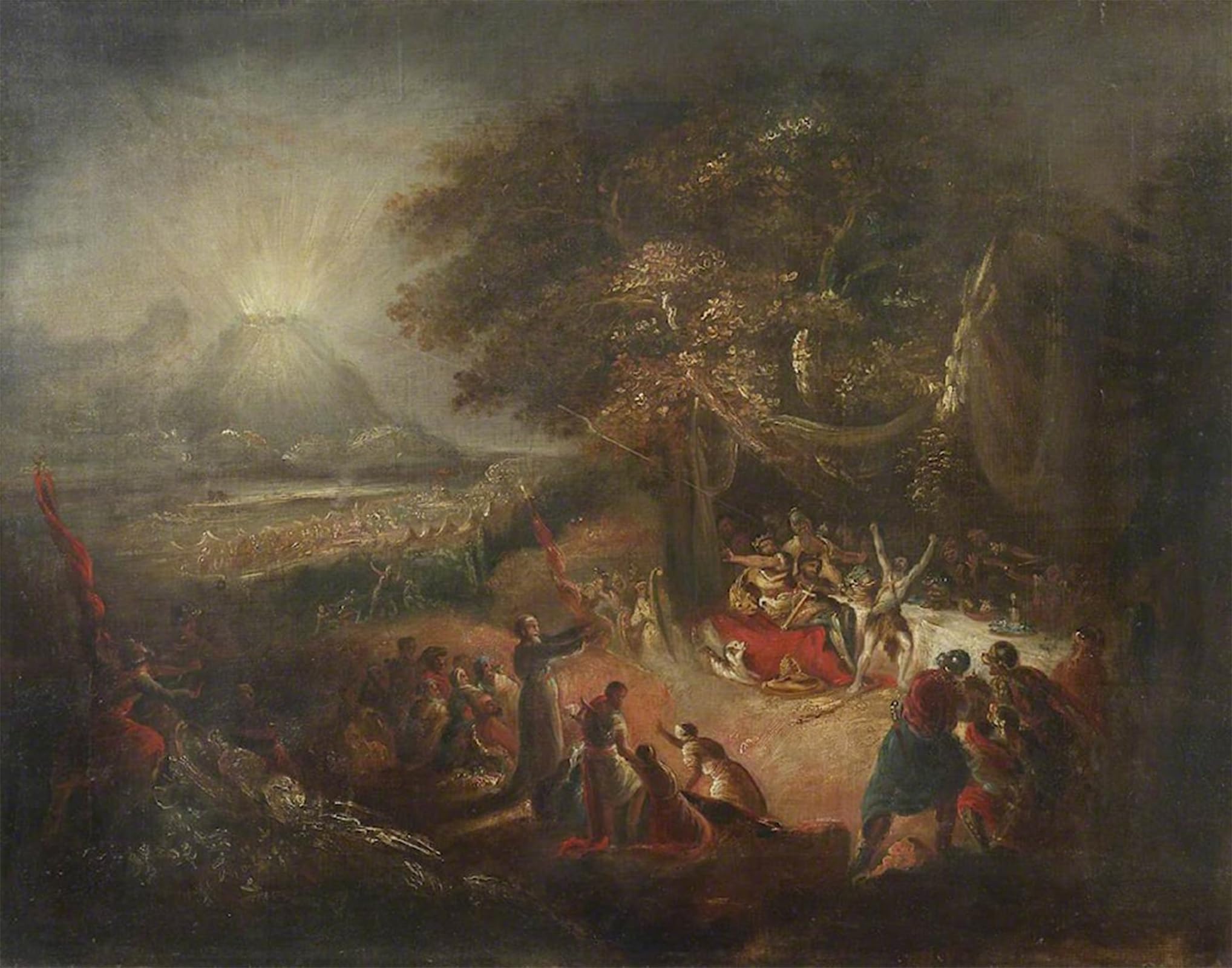 SERENDIPITP Retro Picture Poster Wall Art Pictures Painting the Prophecy by John Wall Art Canvas Print for Wall Decor 60x90cm