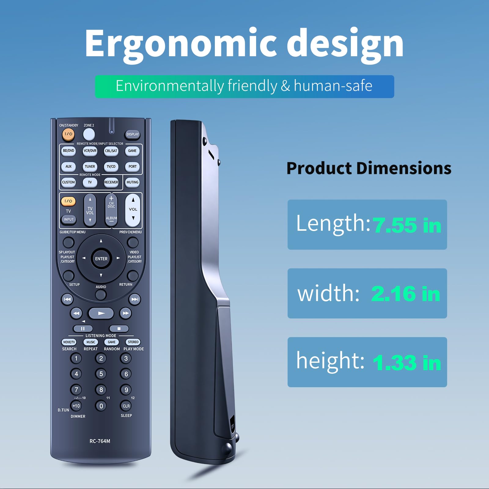 Amazon.com: ZWP RC-764M Replacement Remote Control for Onkyo AV