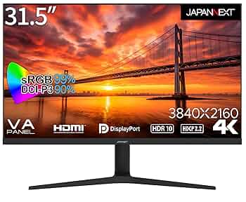 Amazon.co.jp: JAPANNEXT 31.5インチ モニター 4K UHD 3840x2160