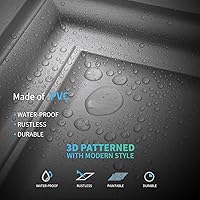 Vista 5 de Art3d Azulejos de techo de PVC, hoja de plástico de 2 x 2 pies en plata argente (paquete de 12)