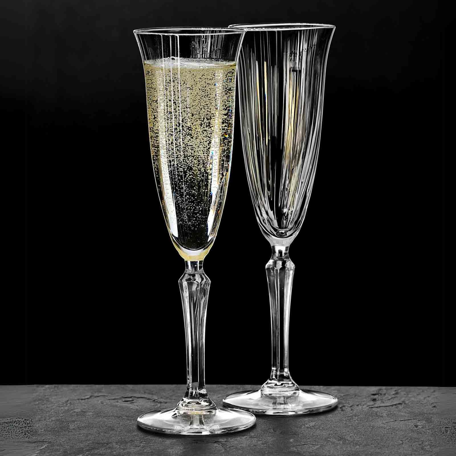 Ritzenhoff & Breker Perpetuo Gläser-Set 12-teilig | Wein-, Sekt- und Wassergläser für 4 Personen | Art-Déco-Look | Glas | Spülmaschinenfest | Klar