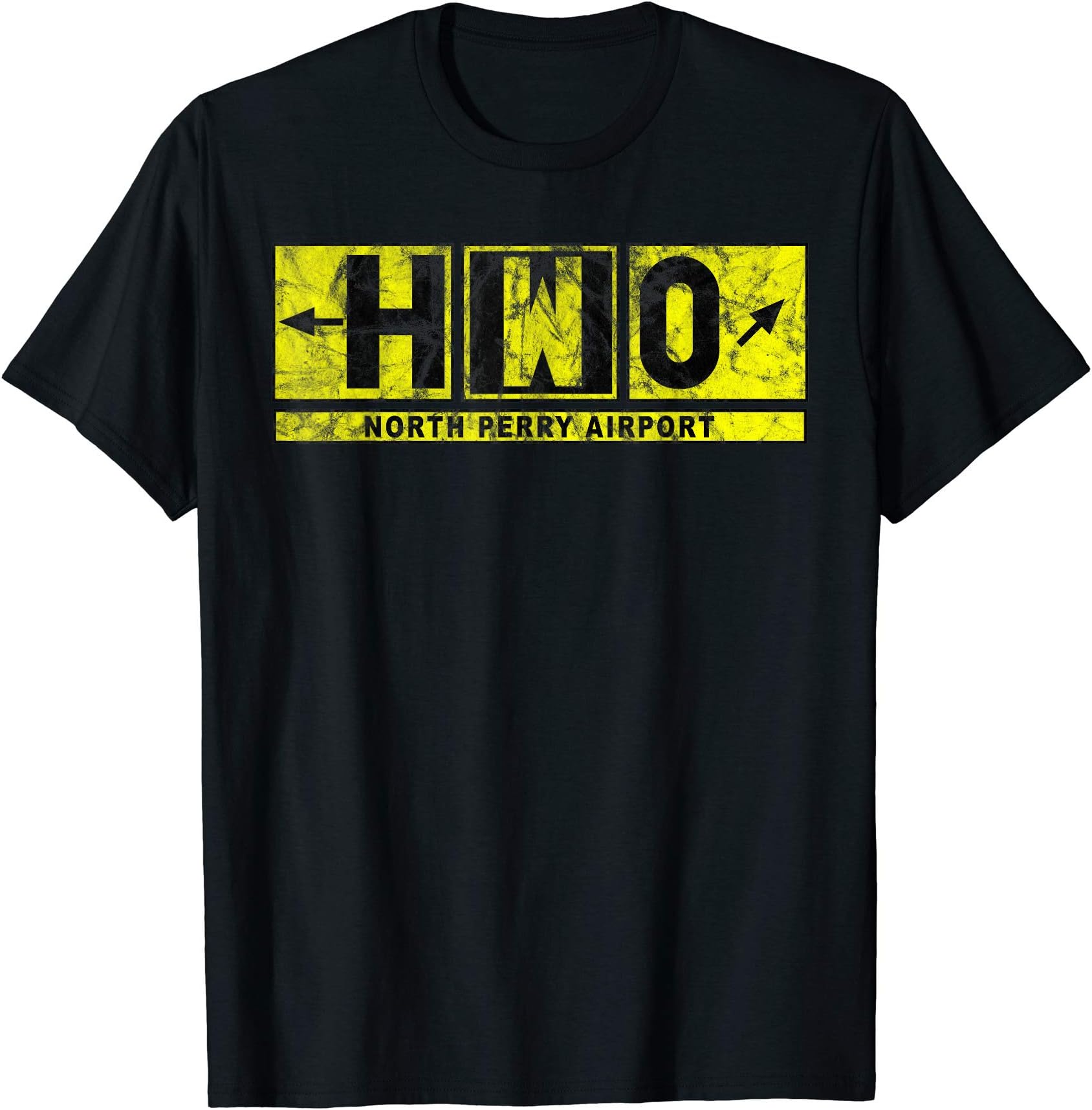 HWO North Perry Airport Taxiway Sign Pilot Vintage T-Shirt