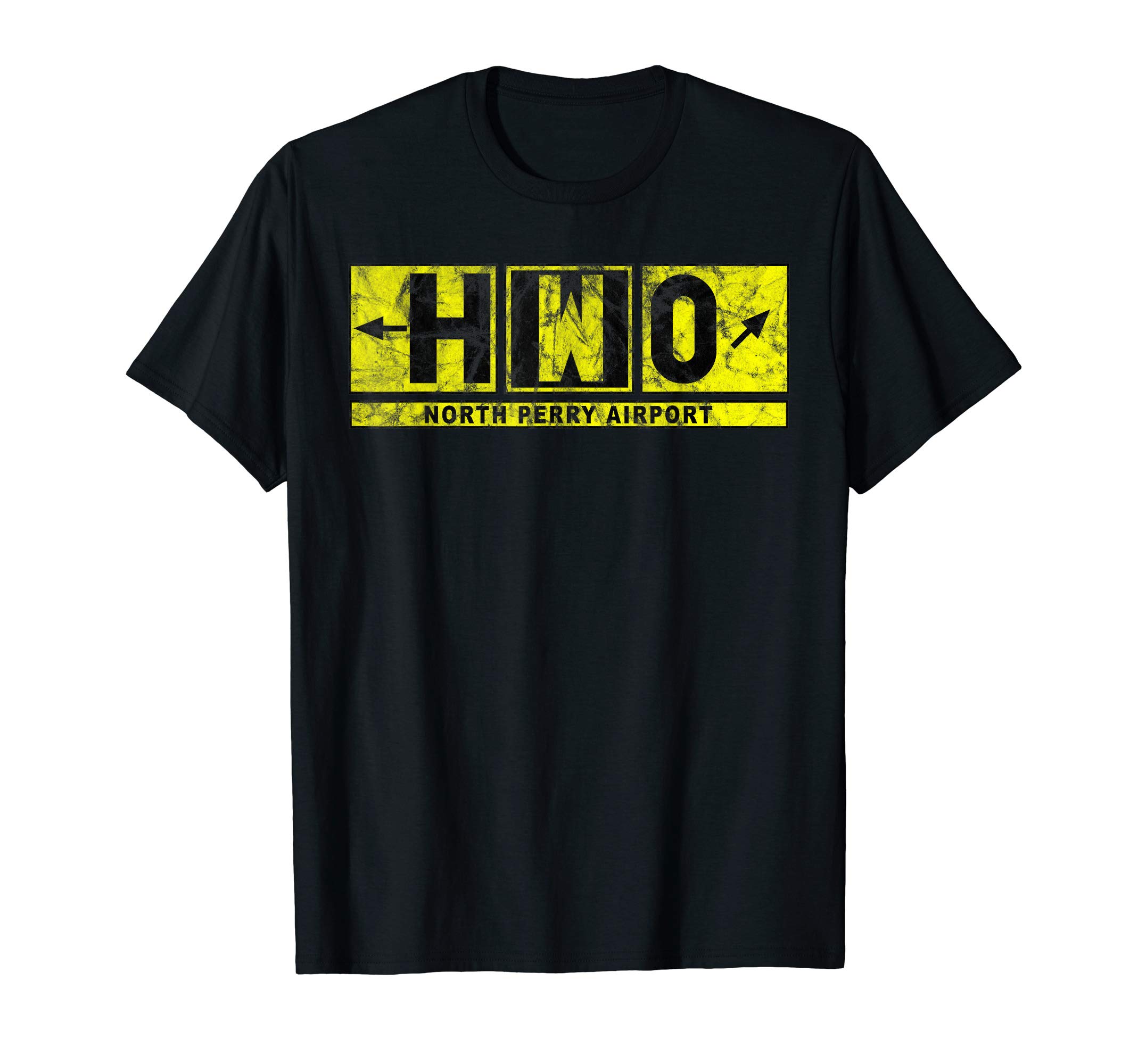 HWO North Perry Airport Taxiway Sign Pilot Vintage T-Shirt