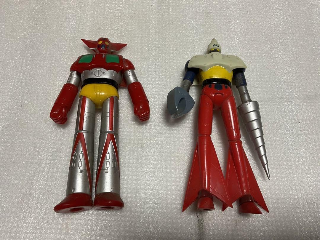 1990年／ゲッターロボ　1と2。3は御座いません。【箱無し　ソフビ人形】。 Amazon.co.jp: 1990年ゲッターロボ 1と23は御座いません箱無し
