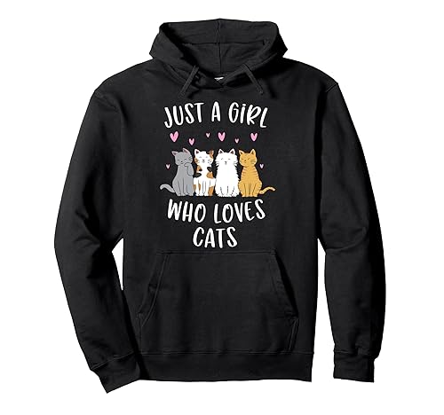 Just A Girl Who Loves Cats Cute Cat Lover Pullover