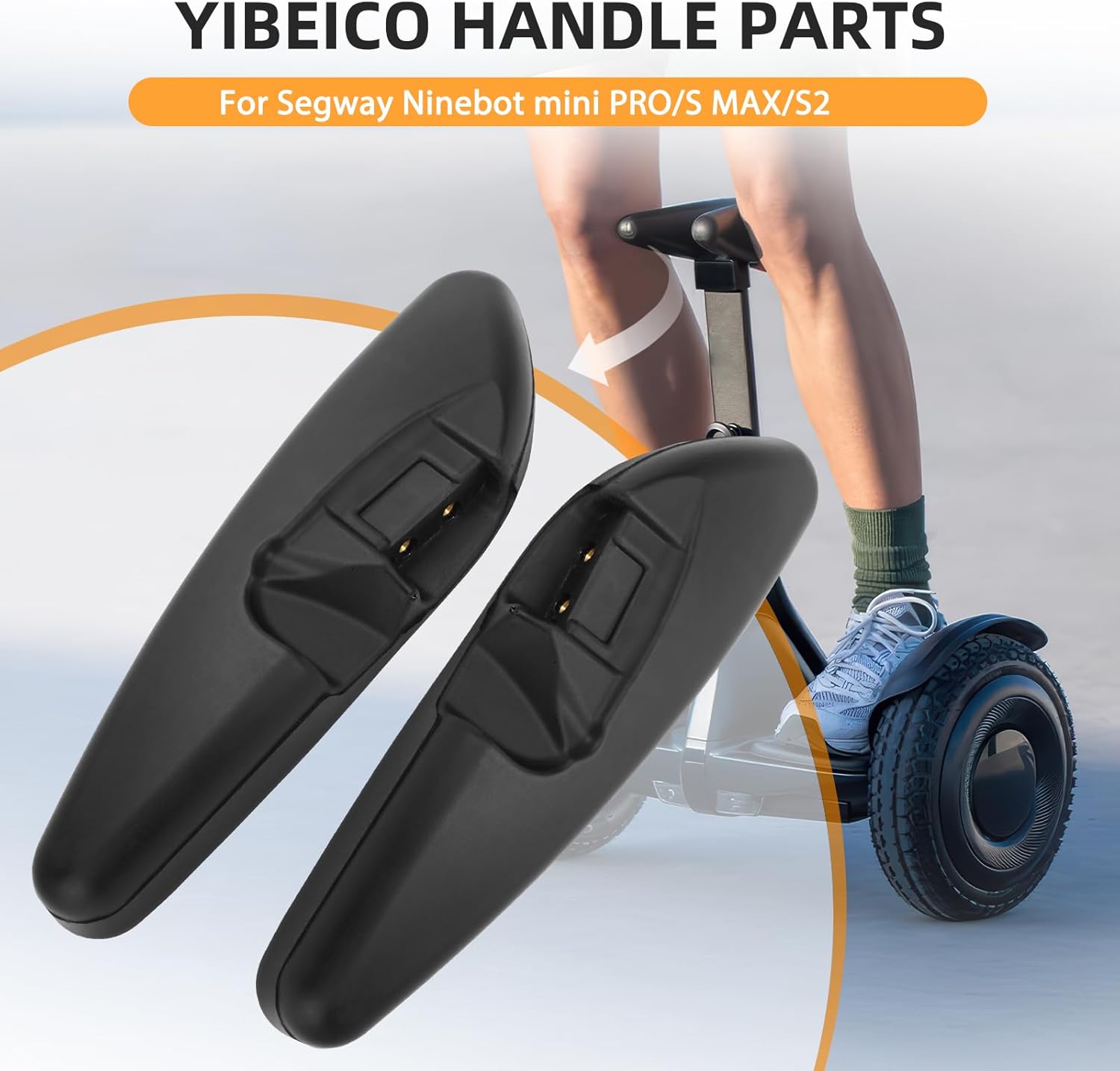 Handle Parts for Segway for Ninebot S MAX/MINI PRO/S2, Handle Pedals Control Pad, Foot Control Pad Assembly, Replace Parts Replacement for Ninebot Smart Self-Balancing Scooter