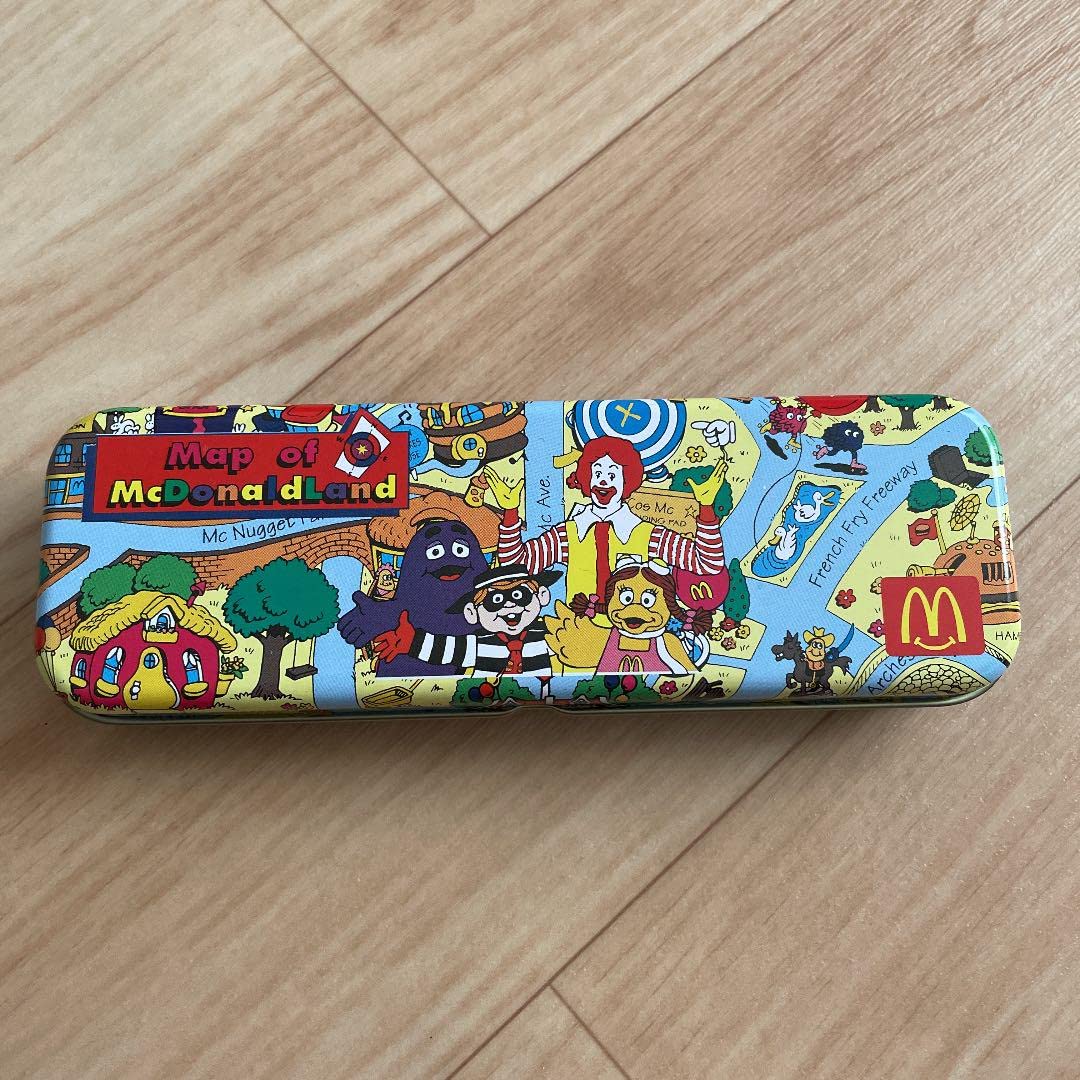 Amazon.co.jp: マクドナルド ペンケース 缶 レトロ : おもちゃ