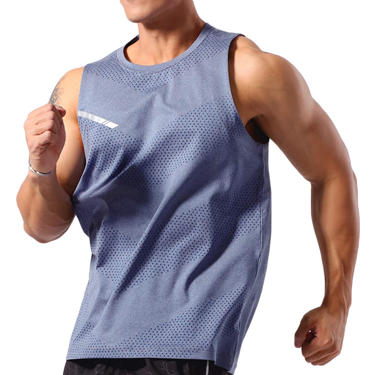 Allthemen 3er Pack Herren Tank Top Sport Sommer Tanktop Schnelltrocknendes Muskelshirt Achselshirts Ärmelloses Fitness Shirt