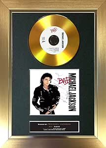 #104 GOLD DISC MICHAEL JACKSON Bad Album Signed Autograph Mounted Reproduction A4 Print (Gold Frame) : Amazon.co.uk: Home & Kitchen