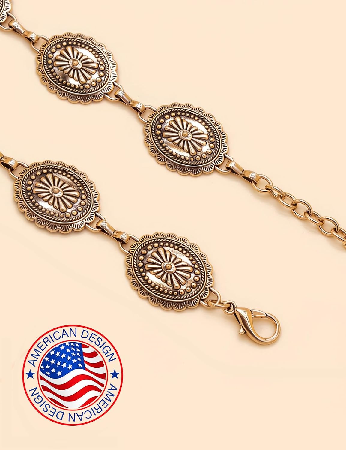 TOPACC Metal Link Chain Belt for Women Waist Chains Chunky Thick Chain Belt for Dresses Jeans