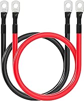 Vista 1 de Cable de batería 6 AWG calibre 6 AWG, cables inversores de batería para automotriz, barco, marina, caravana, automóvil, motocicleta