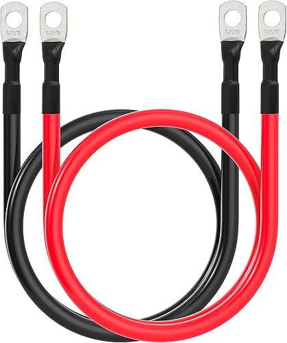 Cable de batería 6 AWG calibre 6 AWG, cables inversores de batería para automotriz, barco, marina, caravana, automóvil, motocicleta (6 AWG, 20