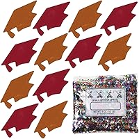 Vista 169 de Confeti Grad Cap Negro, Púrpura Combo - 2 bolsas de media onza (1 oz) (8400/8412)