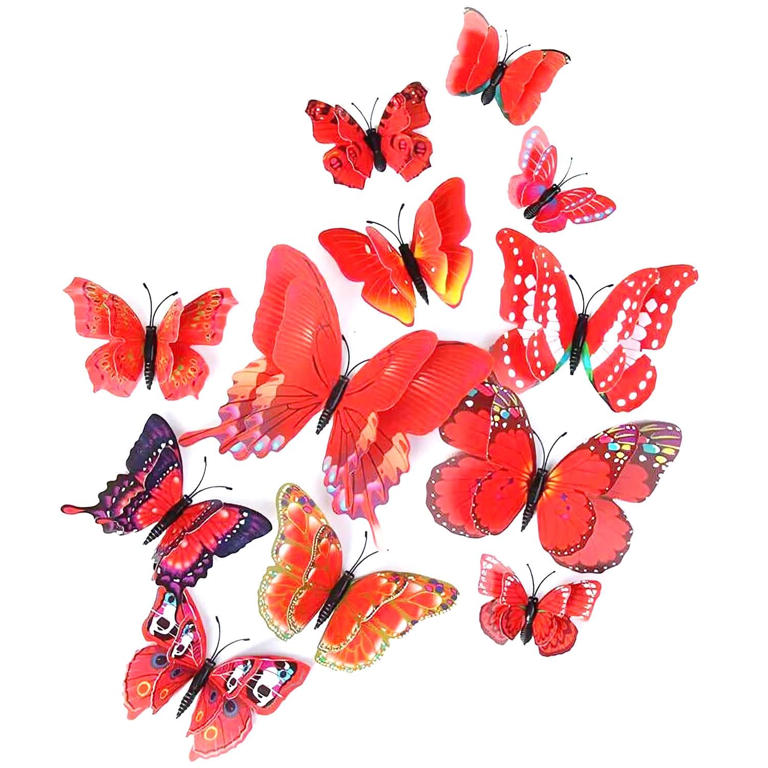 OPSEAM 3D Butterfly Wall Decor Butterfly Decorations Stickers with Magnets