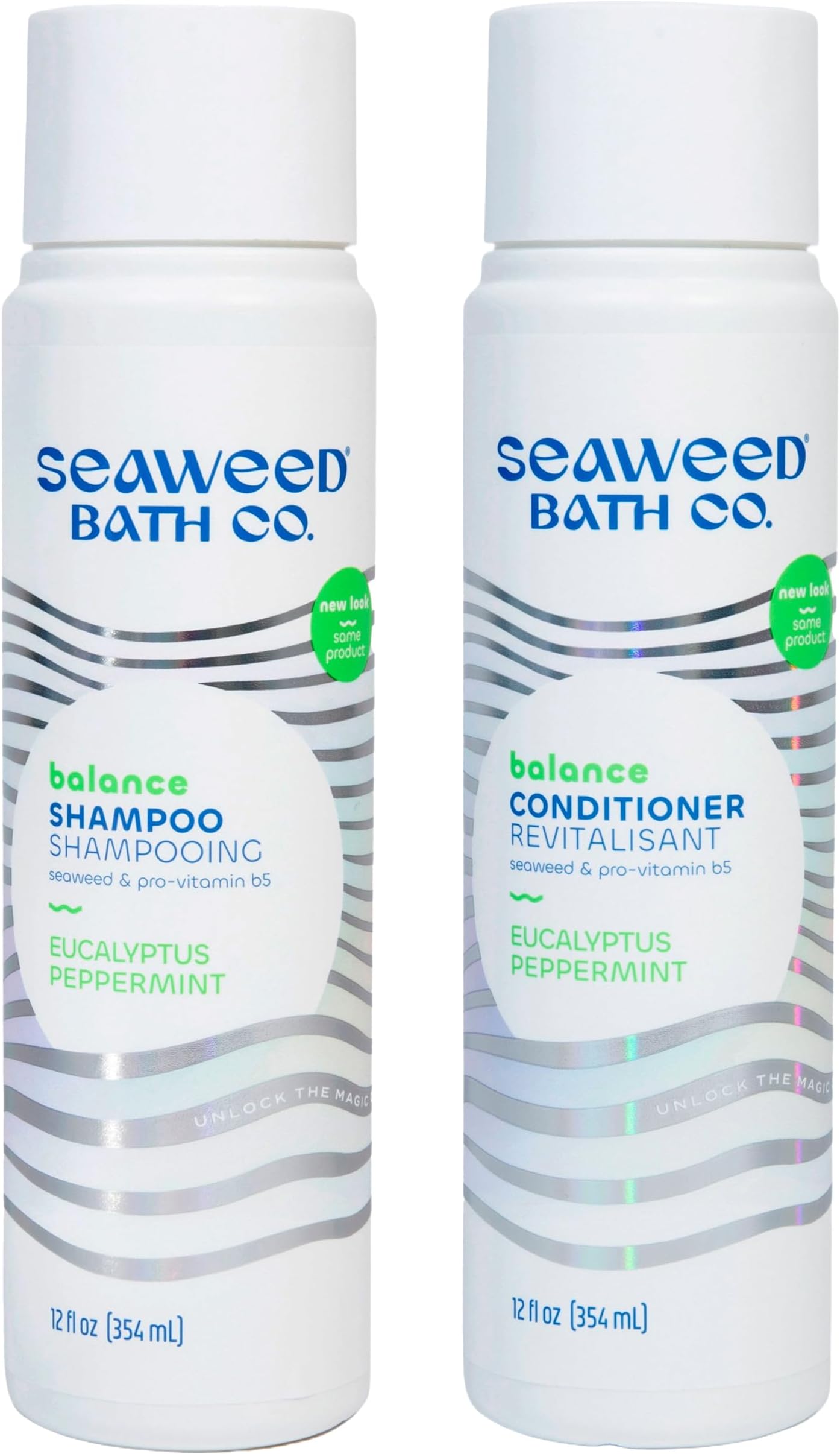 Balance Shampoo and Conditioner Set, Eucalyptus Peppermint Scent, 12 Ounce (Pack of 2), Sustainably Harvested, Pro Vitamin B5, For Normal to Oily Hair