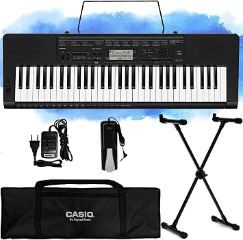 Teclado Casio CTK-3500 61 Teclas Sensíveis Completo - Preto