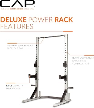 CAP Barbell FM-8000F Deluxe Power Rack Color Series